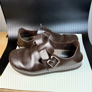 Birkenstock Brown Leather Vintage London sandal. Size 38